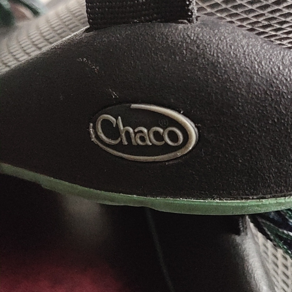 Chaco Women's Strappy Sandals - Black and Green